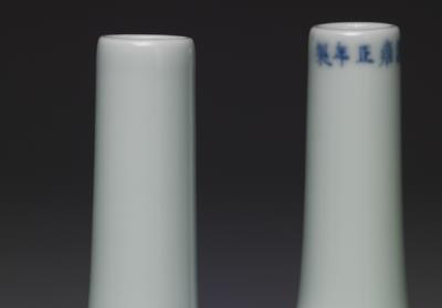 图片[3]-Twin conjoined vases with light-greenish glaze, Qing dynasty, Yongzheng reign (1723-1735)-China Archive